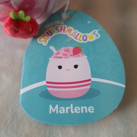 Squishmallow Food Marlene the Strawberry Cereal Scented 5 Inch Soft Plush Pink - Picture 3 of 8